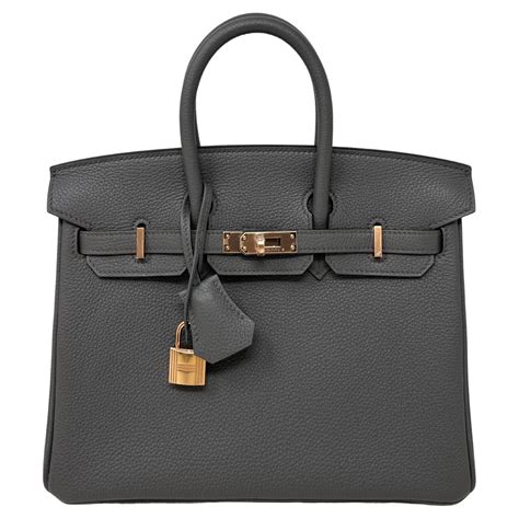 hermes vert de gris birkin|HERMES Togo Birkin 25 Vert De Gris .